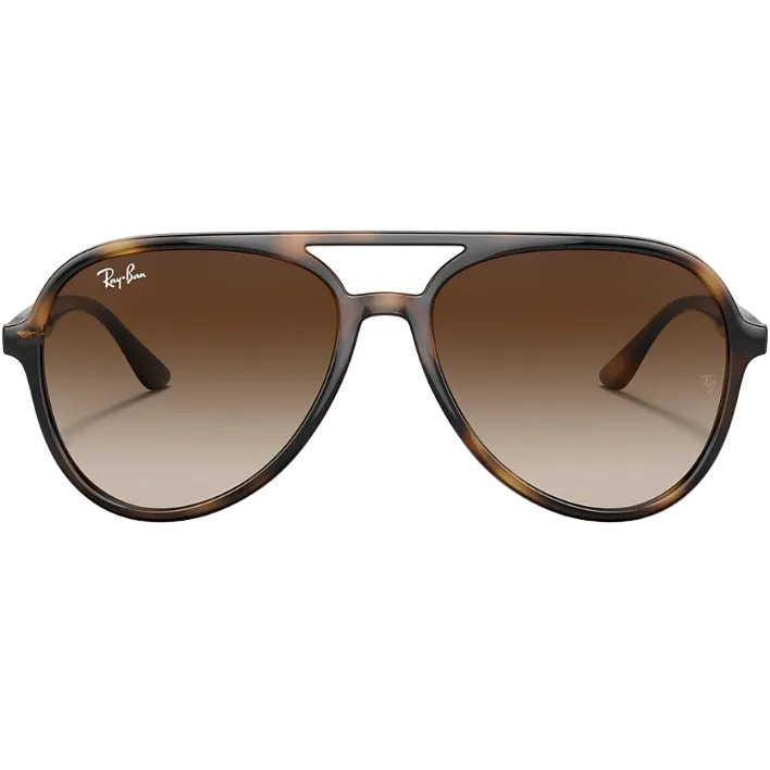 Ray Ban Women Pilot Frame Polished Havana Sunglasses