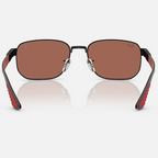 Ray Ban Women Irregular Frame Deep Black Sunglasses