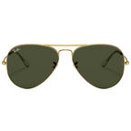 Ray Ban Women Pilot Frame Shiny Arista Gold Sunglasses