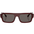 Ray Ban Men Rectangle Frame Red Sunglasses