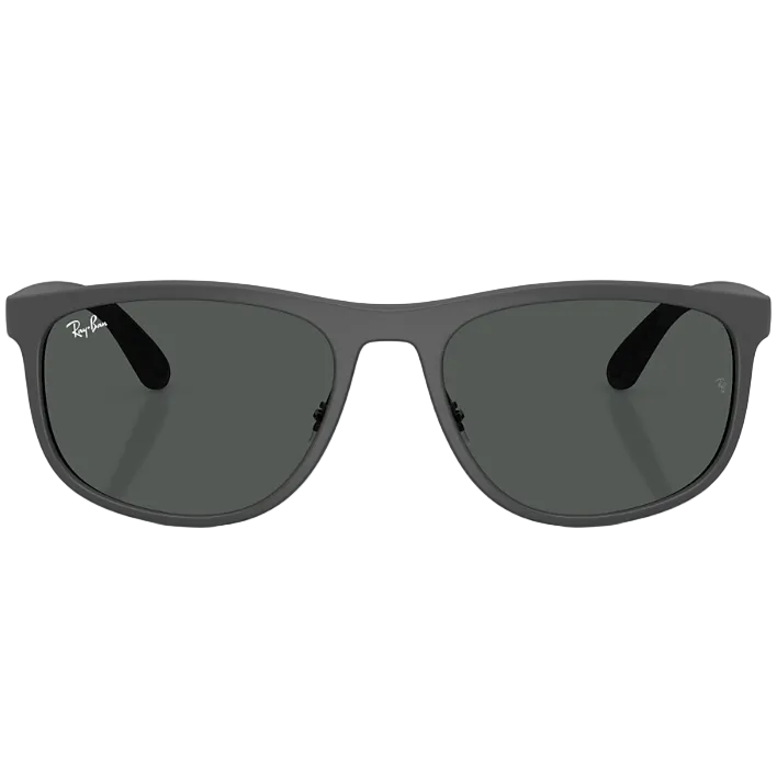 Ray Ban Men Square Frame Matte Sand Grey Sunglasses