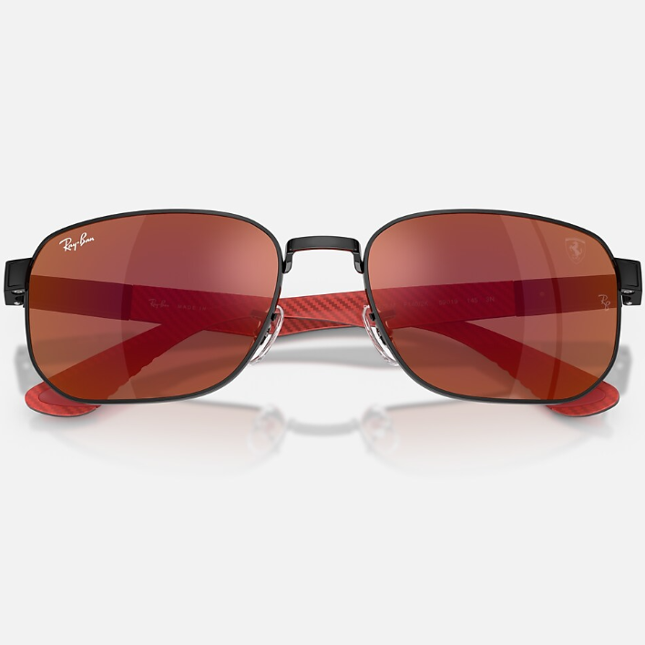 Ray Ban Women Irregular Frame Deep Black Sunglasses