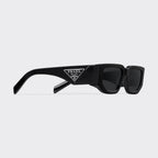 Prada Men Rctangular Frame Black Sunglasses