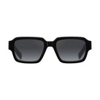 Prada Men Rectangular Frame Deep Black Sunglasses