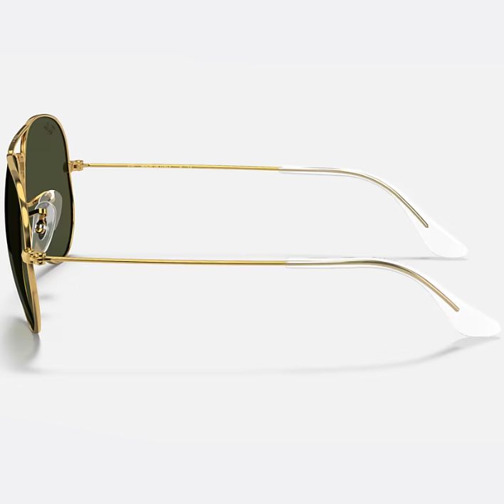 Ray Ban Women Pilot Frame Shiny Arista Gold Sunglasses