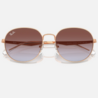 Ray Ban Women Phantos Frame Polished Rose Gold Sunglasses