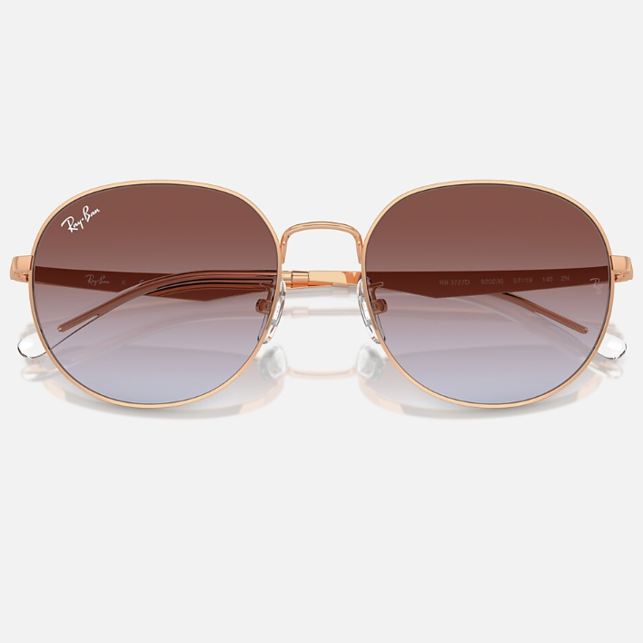 Ray Ban Women Phantos Frame Polished Rose Gold Sunglasses
