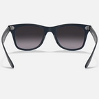 Ray Ban Women  Sqaure Frame Shiny Matte Blue Sunglasses