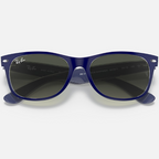 Ray Ban Men Square Frame Matte Blue Sunglasses