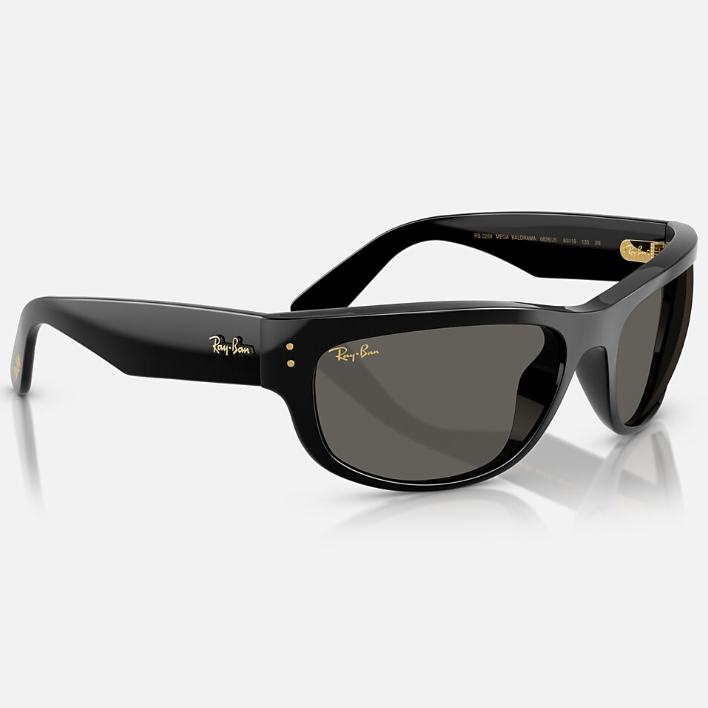 Ray Ban Men Pillow Frame Soft Black Sunglasse