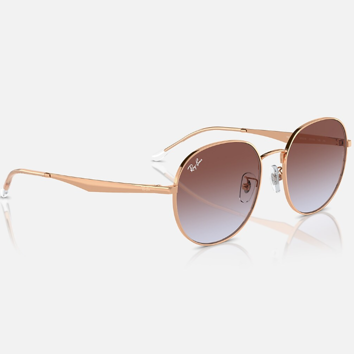 Ray Ban Women Phantos Frame Polished Rose Gold Sunglasses