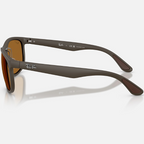 Ray Ban Men Square Frame Sand Brown Sunglasses