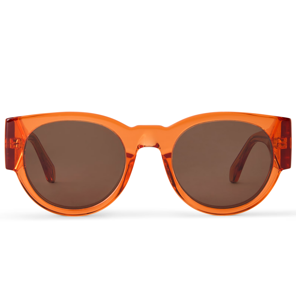 Louis Vuitton Men Round Frame Orange Sunglasses