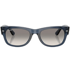 Ray Ban Men Square Frame Transparent Dark Blue Sunglasses