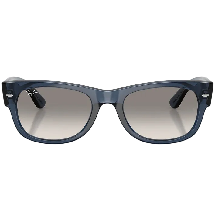 Ray Ban Men Square Frame Transparent Dark Blue Sunglasses