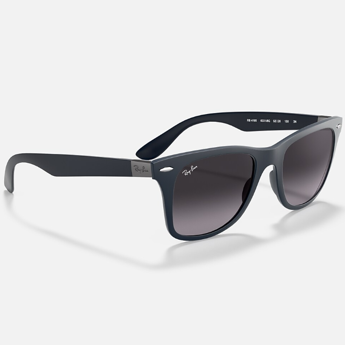 Ray Ban Women  Sqaure Frame Shiny Matte Blue Sunglasses