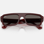 Ray Ban Men Rectangle Frame Red Sunglasses
