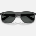 Ray Ban Men Square Frame Matte Sand Grey Sunglasses
