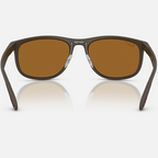 Ray Ban Men Square Frame Sand Brown Sunglasses