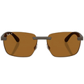 Ray Ban Men Irregular Frame Matte Sand Brown Sunglasses
