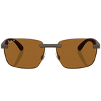 Ray Ban Men Irregular Frame Matte Sand Brown Sunglasses
