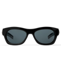 Louis Vuitton Men Round Sqaure Frame Matte Black Sunglasses