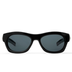 Louis Vuitton Men Round Sqaure Frame Matte Black Sunglasses