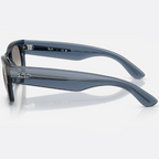 Ray Ban Men Square Frame Transparent Dark Blue Sunglasses