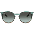 Ray Ban Men Phantos Frame Polished Striped Blue & Green Sunglasses