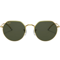 Ray Ban Men Irregular Frame Deep Gold Sunglasses