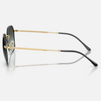 Ray Ban Men Irregular Frame Dusty Arista Gold Sunglasses