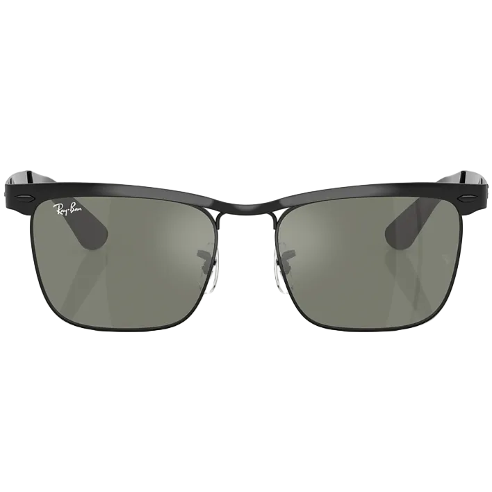 Ray Ban Men Square Frame Dusty Black Sunglasses