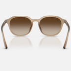 Ray Ban Men Square Frame Polished Turtledove Sunglasses