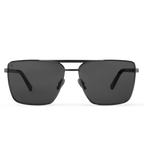 Louis Vuitton Men Square Frame Deep Black Sunglasses