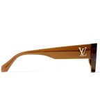 Louis Vuitton Men Square Frame Bronze Sunglasses