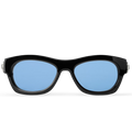 Louis Vuitton Men Round Sqaure Frame Shiny Dusty Black Sunglasses