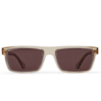 Louis Vuitton Men Sqaure Frame Crystal Camel Sunglasses