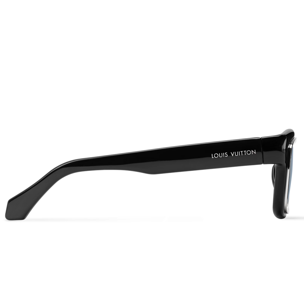 Louis Vuitton Men Square Frame Void Black Sunglasses