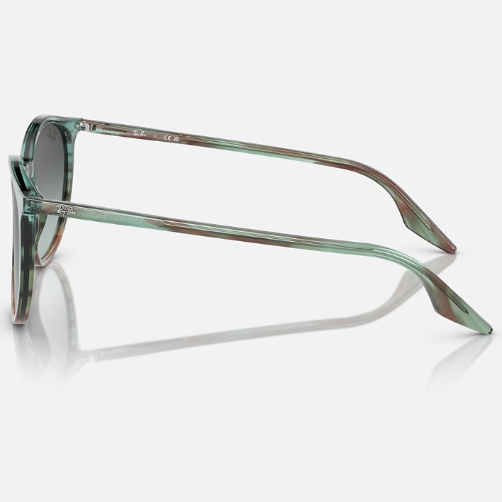 Ray Ban Men Phantos Frame Polished Striped Blue & Green Sunglasses
