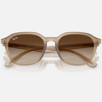 Ray Ban Men Square Frame Polished Turtledove Sunglasses