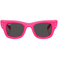 Ray Ban Men Square Frame Polished Pink  Sunglasses
