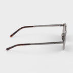 Prada Men Geometric Frame Gunmetal Sunglasses