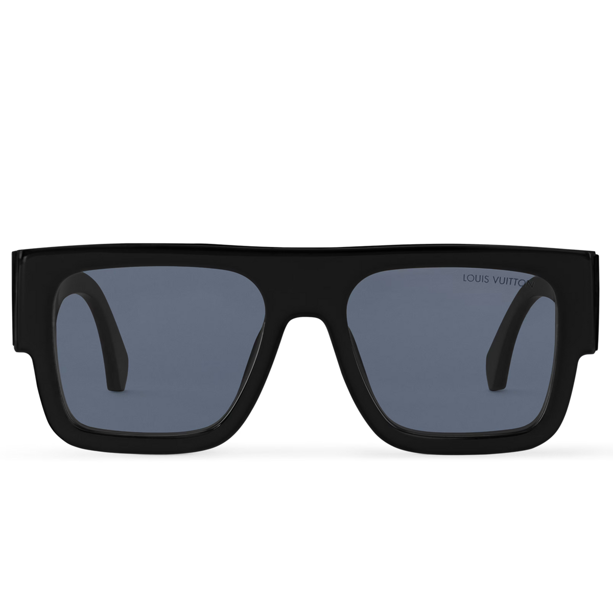 Louis Vuitton Men Rectangular Frame Smoky Black Sunglasses
