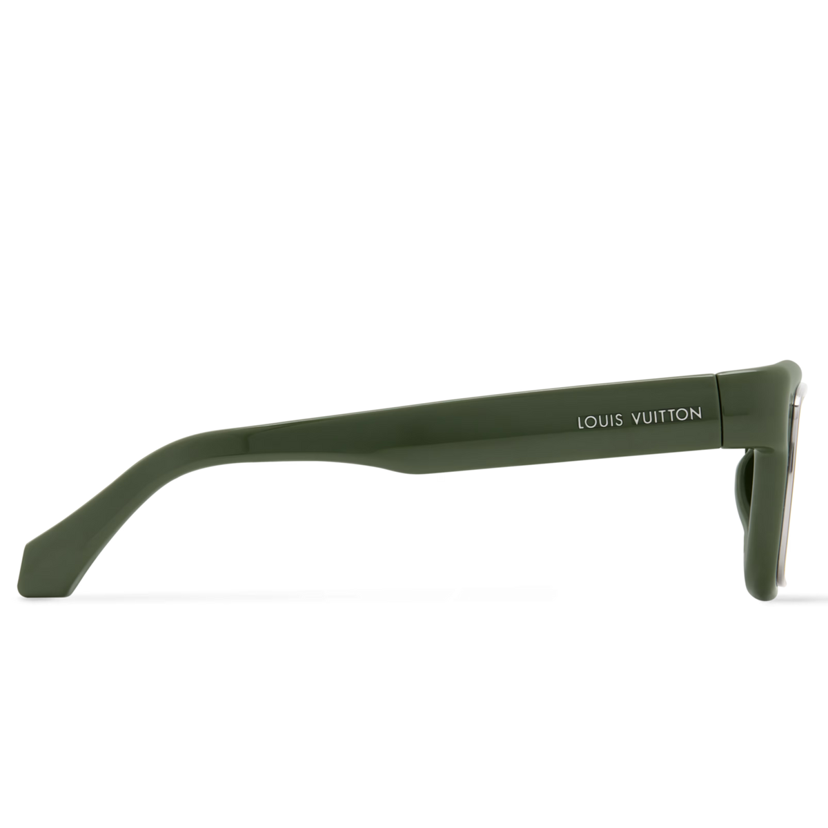 Louis Vuitton Men Square Frame Dark Green Sunglasses