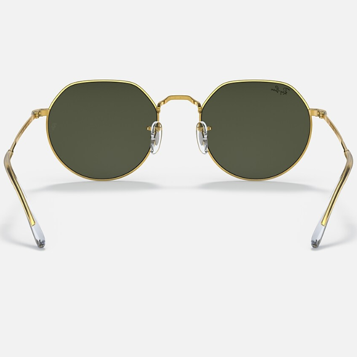 Ray Ban Men Irregular Frame Deep Gold Sunglasses
