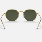 Ray Ban Men Irregular Frame Deep Gold Sunglasses