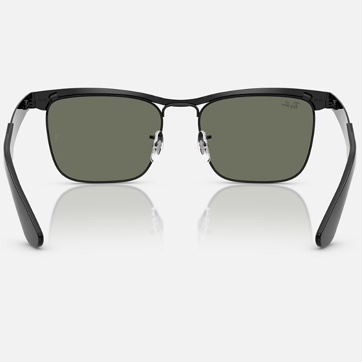 Ray Ban Men Square Frame Dusty Black Sunglasses