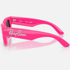 Ray Ban Men Square Frame Polished Pink  Sunglasses
