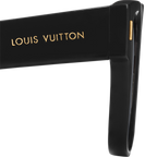 Louis Vuitton Men Sqaure Frame Ink Black Sunglasses