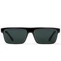 Louis Vuitton Men Sqaure Frame Shiny Ebony Black Sunglasses
